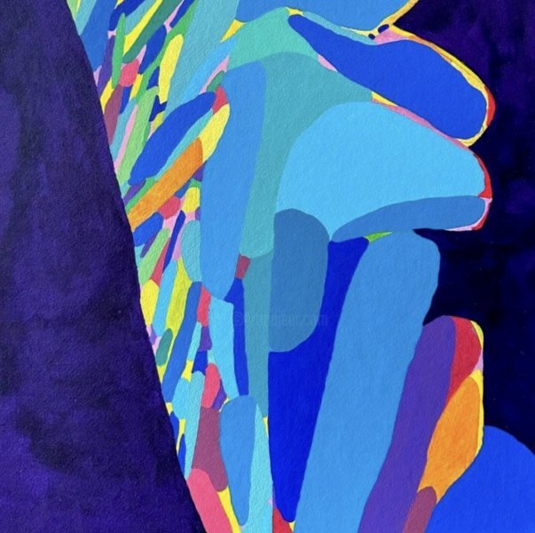 Imagen adicional 1: Abstraccionismo Interior Pintura "GRAPHIC 10/10", pintor Gleb Skubachevsky acrílico papel 