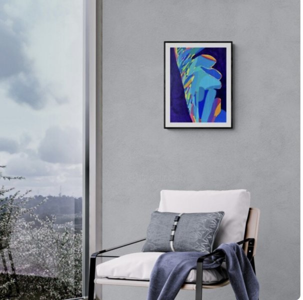 Imagen adicional 3: Abstraccionismo Interior Pintura "GRAPHIC 10/10", pintor Gleb Skubachevsky acrílico papel 