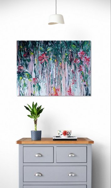 Zusätzliches Bild 2: Schöne Kunst Blumenbilder Malerei "", maler/-in GotLen Acryl Leinwand 
