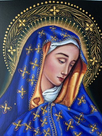 Madonna in Blau: Ikonenkunst der Jungfrau Maria