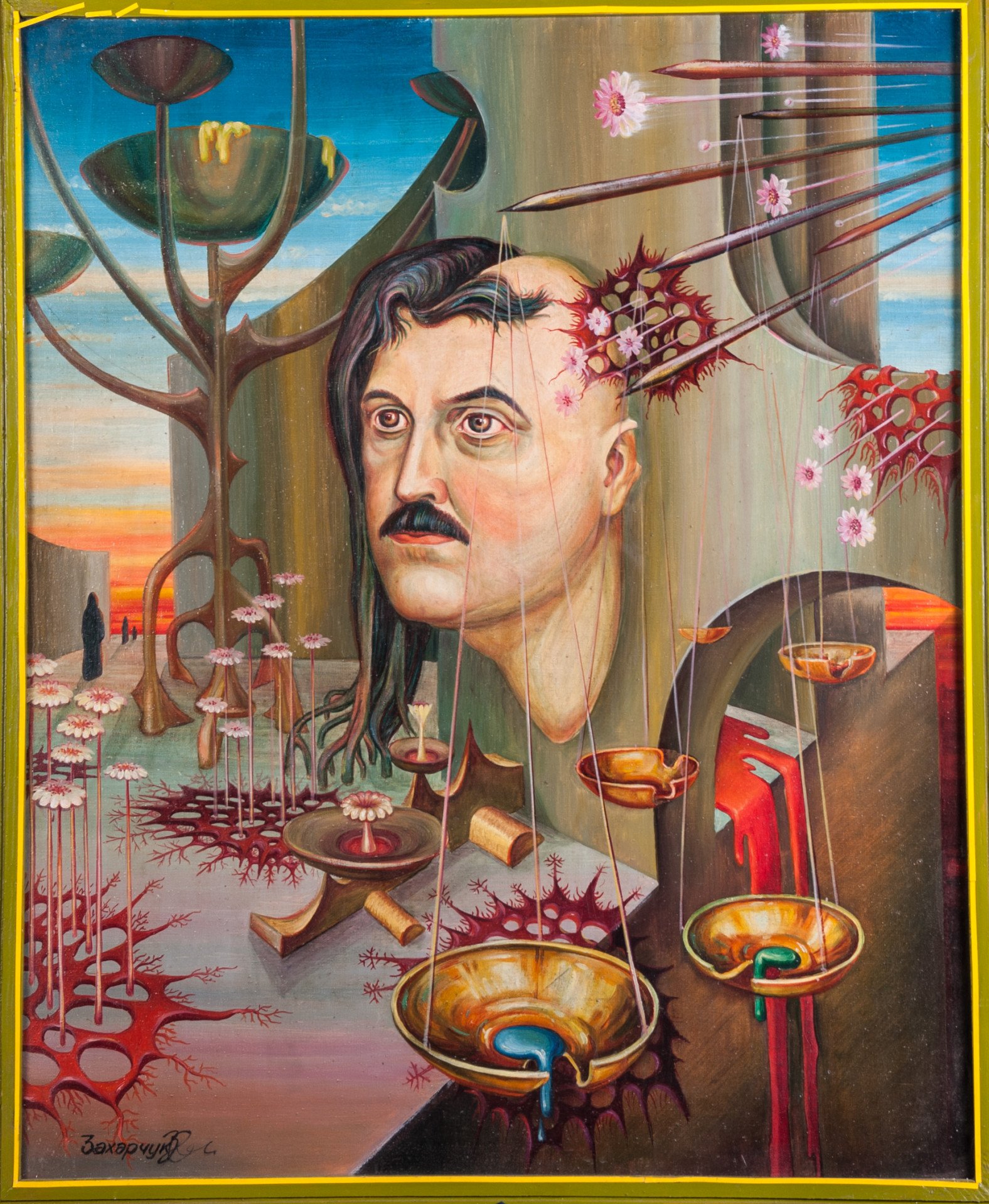 Self-portrait of the author Painting by Oleg Zaharchuk