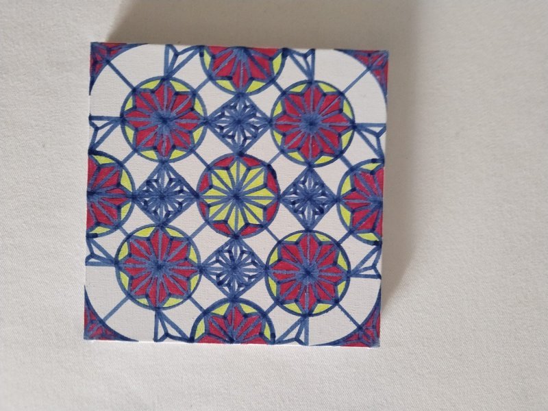 Dodatkowy obraz 5: Kubizm Miniatura Grafika "Element1357", ilustrator Mikhael MMS farba akrylowa płótno 