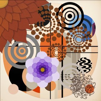 Arte digitale "Io: l'essenza dei colori e delle forme", artista digitale Di Fêrra alla Jose Art Gallery