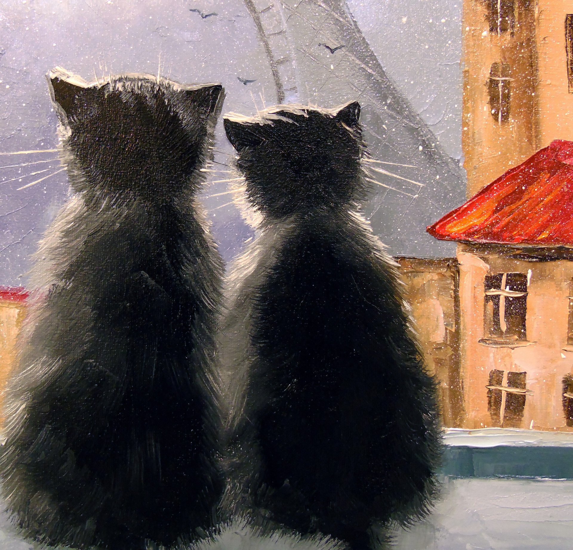 Картина «Коти парижани», Ольга Дарчук - Jose Art Gallery