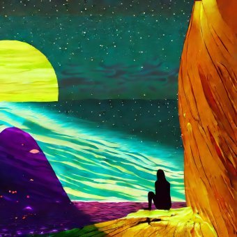 Digital Art "Fractal Nexus" by digital artist MeaHau at Jose Art Gallery