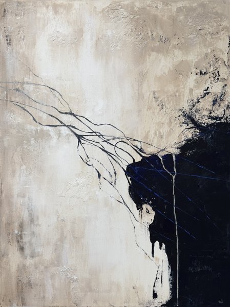 Abstraktionismus Interieur Malerei "Das Unbekannte" maler/-in Lina Kush Acryl Leinwand 