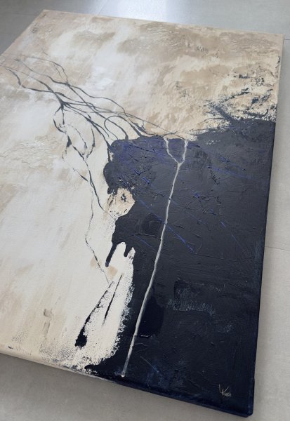 Zusätzliches Bild 1: Abstraktionismus Interieur Malerei "Das Unbekannte", maler/-in Lina Kush Acryl Leinwand 