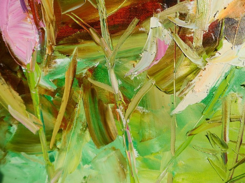 Additional view 2: Expressionism Flower Painting Lilies  flowers by painter Yehor Dulin oil canvas 