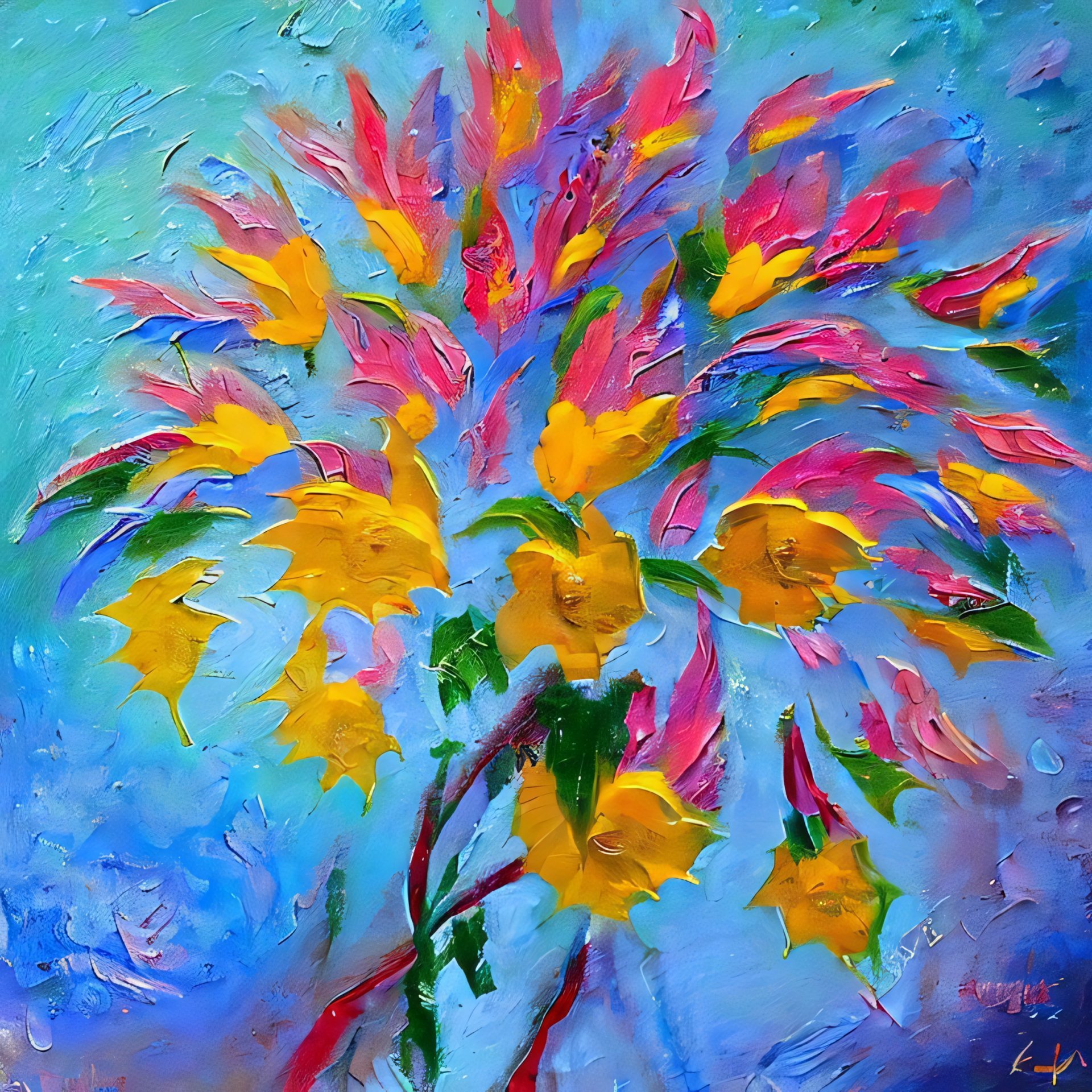 I colori in fiore ispirano la creatività Painting by MeaHau