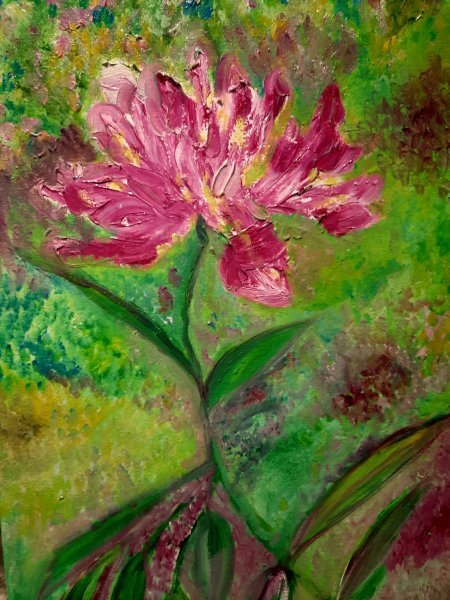 Peonía: siente el colorido de la primavera Pintura de DIM KIM