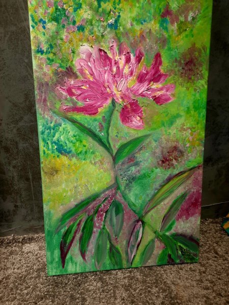 Peonía: siente el colorido de la primavera Pintura de DIM KIM