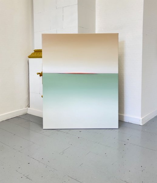 Image supplémentaire 2: Minimalisme Intérieur Peinture "Horizon des émotions #118", peintre Larissa Uvarova huile toile 