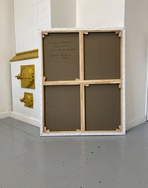 Image supplémentaire 3: Minimalisme Intérieur Peinture "Horizon des émotions #118", peintre Larissa Uvarova huile toile 
