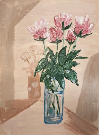 Живопись "Весеннее отражение", живописец Helha K. акрил бумага в Jose Art Gallery