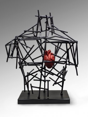 Skulptur "Struktur 1", bildhauer/-in Roman Rabyk Stahl in der Jose Art Gallery