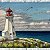 Seascape Lighthouse Coastal Serenity – painting