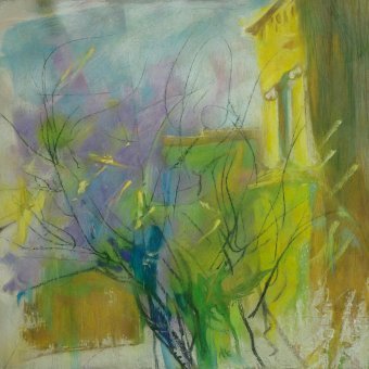 Живопись "Квітне", живописец Сергей Емец пастель бумага в Jose Art Gallery