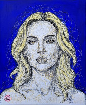 Pintura "Líneas de fuerza silenciosa", pintor Axelle Biltgen acrílico lienzo en Jose Art Gallery