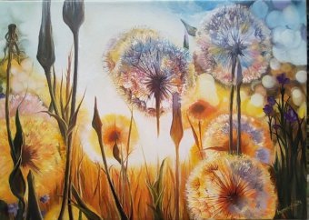 Painting "Warmth of spring" by painter innessikmax oil canvas at Jose Art Gallery