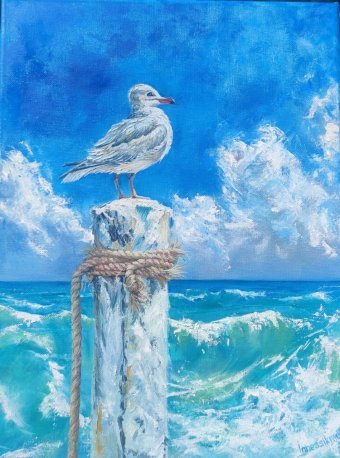 Painting "Expectation" by painter innessikmax oil canvas at Jose Art Gallery