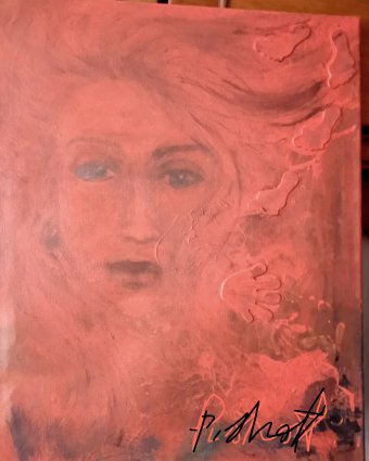 Живопись "Взгляд Внутрь: Тайны закрытых глаз", живописец Pishont акварель холст в Jose Art Gallery