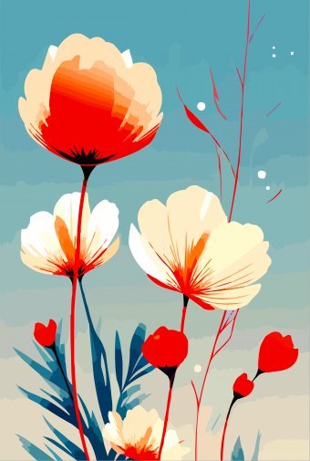 Цифрове мистецтво "Витончена квіткова композиція", цифровий художник Viktor Levchenko в Jose Art Gallery