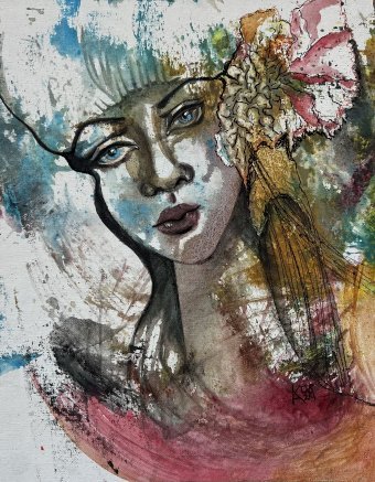 Painting "Autumn Sadness" by painter Katerina Anchugova acrylic cardboard at Jose Art Gallery