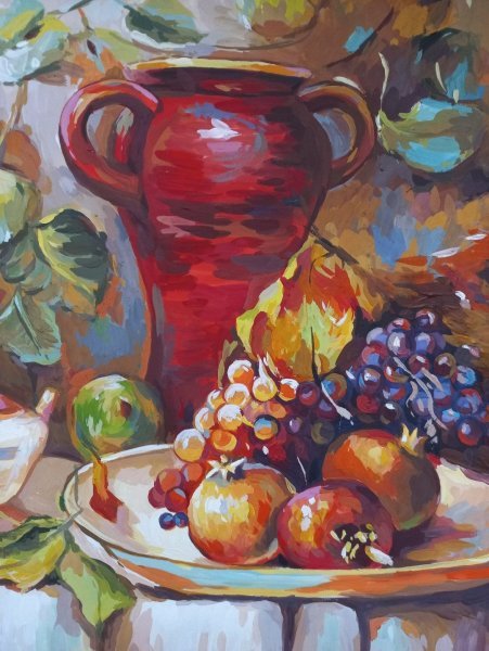 Additional view 2: Impressionism Still-Life Painting Still life by painter Katerina Romanyuk gouache paper 