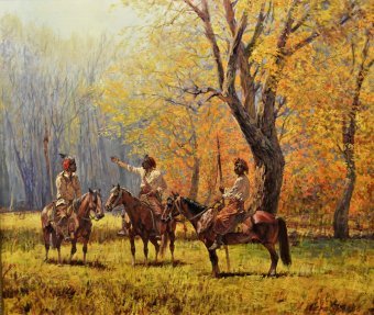 Cossack patrol.