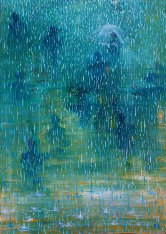 Rainy Symphony. Expression of the City