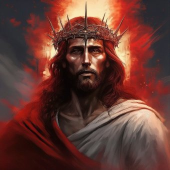 Arte digital "El Rey del Sacrificio", artista digital Aderson Araújo en Jose Art Gallery