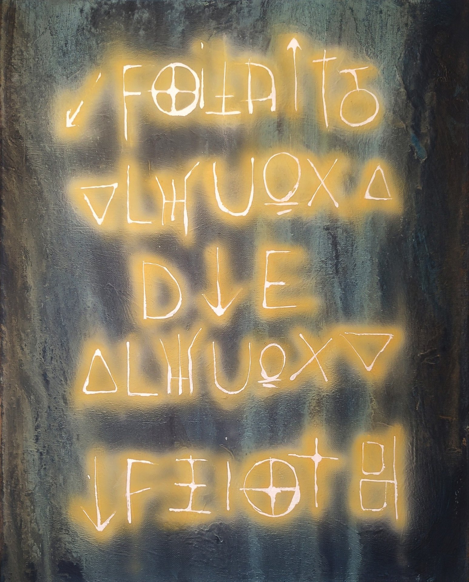 RIDDLE 8 Painting by Dmitriy Zazimko - Jose Art Gallery