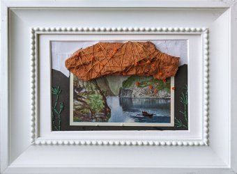 Gráfico "Piedra angular", ilustrador Olha Kriuchkovska técnica mixta cartulina en Jose Art Gallery