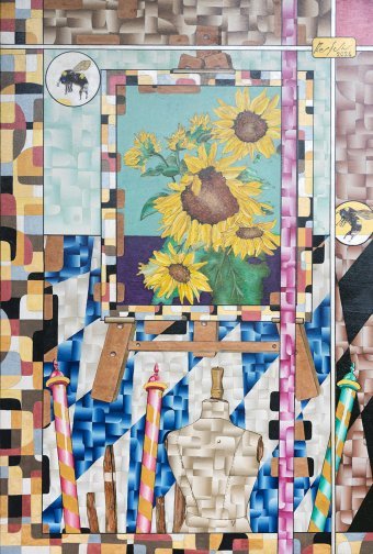 Last Sunflowers: Abstract Journey