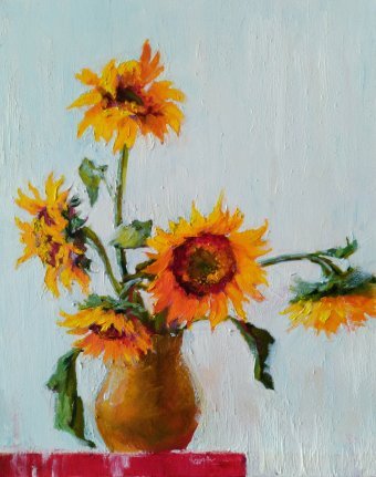 Pintura "Danza del sol", pintor Svitlana Komarova óleo lienzo en Jose Art Gallery