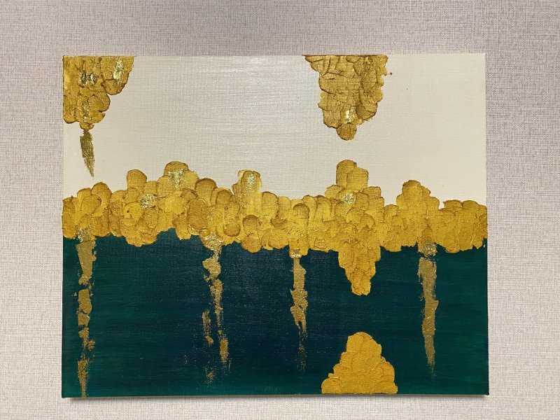 Additional view 1: Abstract Interior Painting Wealth by painter Yuliya Arendar oil canvas 