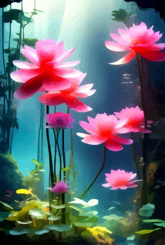 Цифрове мистецтво "Підводний балет краси", цифровий художник Viktor Levchenko в Jose Art Gallery