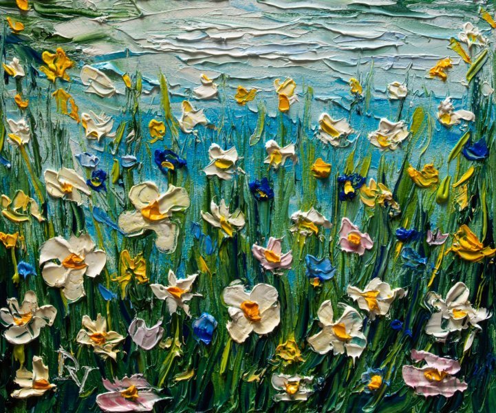 Only Flowers Know Painting by Vladyslav Durniev
