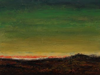 Живопись "Утренние холмы", живописец Андрей Клишин масло картон в Jose Art Gallery