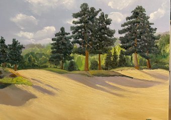 Painting "Summer heat" by painter Tatiana Lashchenkova oil canvas at Jose Art Gallery