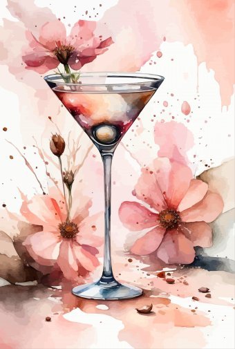 Arte digital "Mosaico de Martini", artista digital Viktor Levchenko en Jose Art Gallery