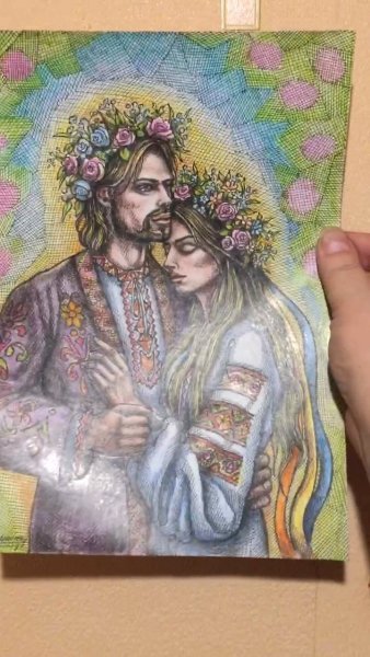 Zusätzliches Bild 8: Schöne Kunst Porträt Graphik "Liebe: Zeichnen auf Papier", illustrator NatalyArt Gravüre Papier 