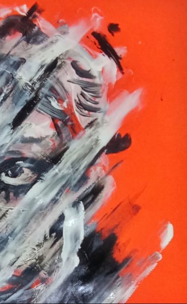 Immagine aggiuntiva 1: Espressionismo Ritratto Pittura "Spasibo Za Opyt: Grani Ekspressii", pittore Sandlberry acrilico cartone 