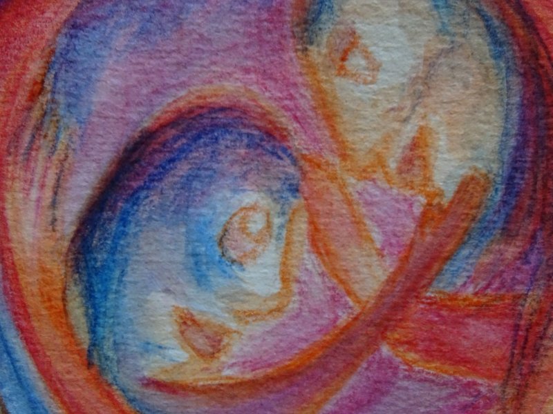 Immagine aggiuntiva 3: Astrattismo Genere Pittura "La mamma protegge", pittore Natalia Fernández TAO tecnica mista carta 