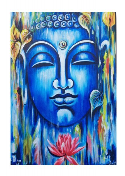BUDDA IN THE BODY│原画│一点物 Картина «Медитация Спокойствие: Изобразительное искусство Будды