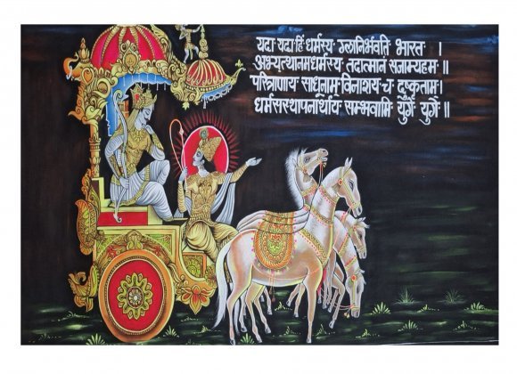 Mahabharat Horse with Krishna Reimagined