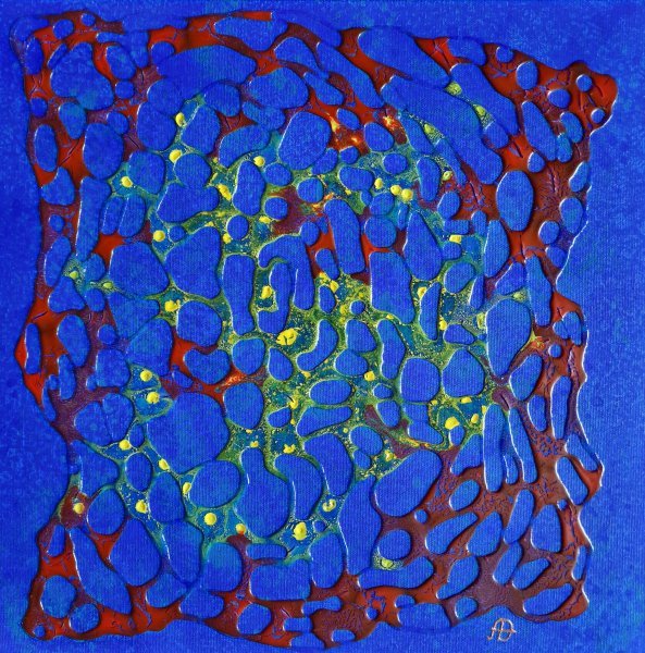 Abstract History Painting Abstraction 33 by painter Anastasiia Doro acrylic canvas 