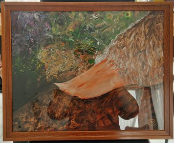 Pittura "Dream horse rest", pittore Michael 1985 olio tela alla Jose Art Gallery