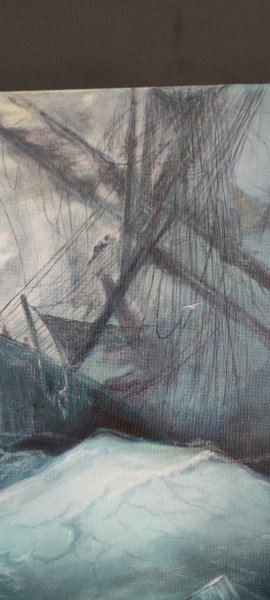 Additional view 2: Realism Marine Art Painting 9 Shaft by painter Arsen Davtyan oil canvas 