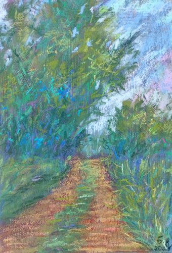 Colorful Forest Path